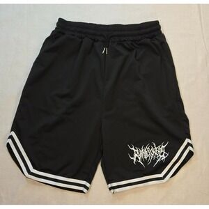 Ruthlessness Brand Graphic Shorts Men's Black Elastic Waist Size XL